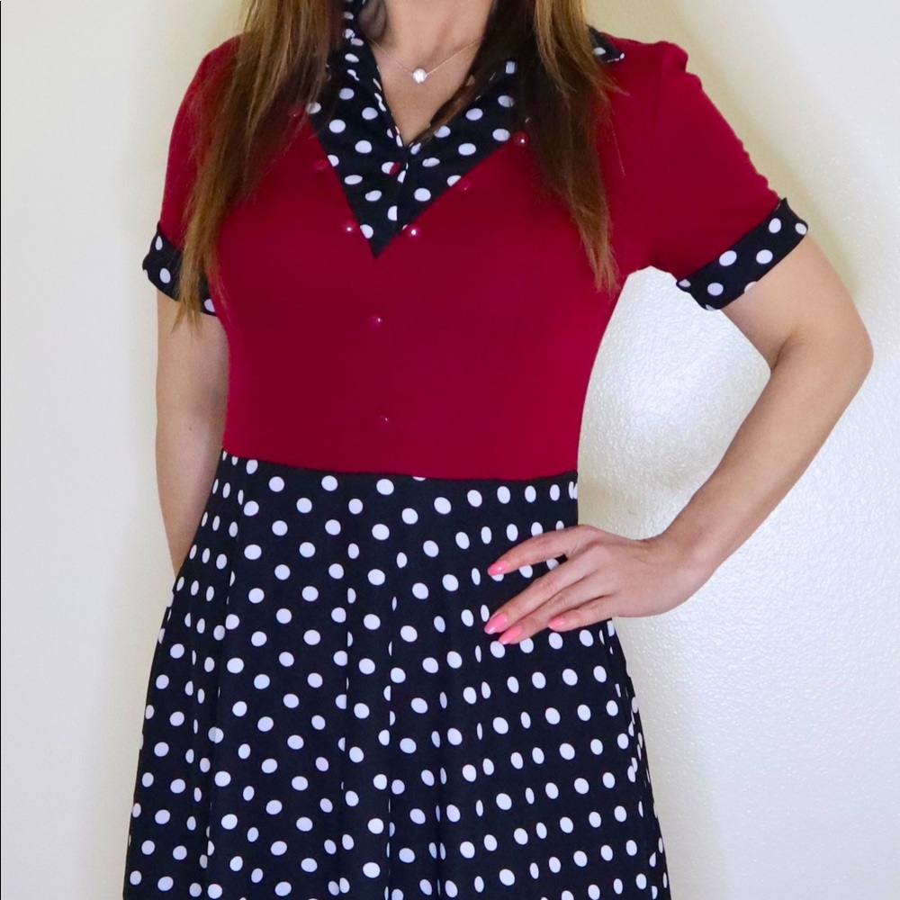 Retro Dress with Pockets